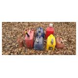 Gas and diesel cans 5 gallons of diesel