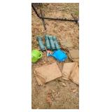 Flexible gutter spouts new water cans burlap bags