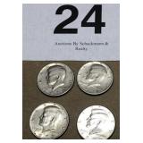 4 Kennedy Half Dollars (2)1971,1972,1994