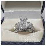 14K WHITE GOLD DIAMOND WEDDING SET