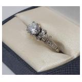 18K MOISSANITE ENGAGEMENT RING