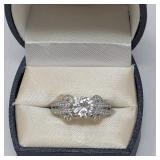 2.5 CARAT MOISSANITE 14K WHITE GOLD RING