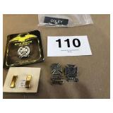 Military Pins Including Sterling Silver