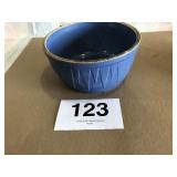 7in. Blue White Hall Bowl (Buckeye Pottery 1870)