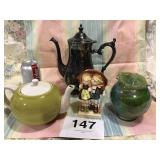 Silver Plate Coffee Server, Teapot & More