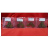 1917, 18, 27 ,1928 Wheat Pennies