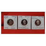 3 - 2014S Deep Cameo Quarters. Utah, Florida and