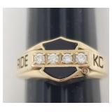 14K Gold Harley Davidson Ring. Size 5. DWT 4.08