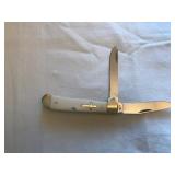 2 BLADE FOLDING KNIFE WITH CROSS ON