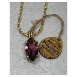 Genuine Swarovski Crystal Pendant on 18"