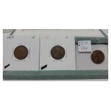 1919VF -1920XF-1933VST Wheat Cents
