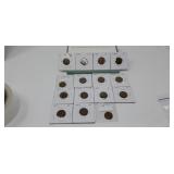 15 Wheat Pennies 1920-1939