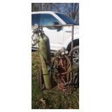 Victor cutting torch complete with cart and tanks