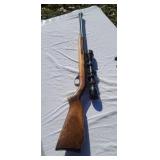 Glenfield model 60 22 cal auto rifle with scope