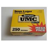 Remington UMC 9mm Lugar 115gr. 250 Rounds Sealed