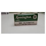 Remington 380 Automatic  95 gr.FMJ QTY. 50