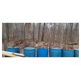 6 heavy duty tomato cages made out of concrete