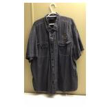 Harley Davidson Short Sleeve Button Up Shirt 3 x