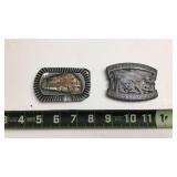 2 Belt Buckles
