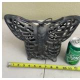 Cast Iron Butterfly Wings Candle Decoration