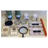 Candles, candle holders and wax melts