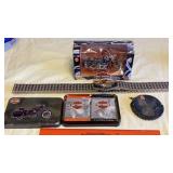 Harley Davidson- coin purse, chain belt, cards
