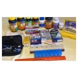 Unopened Vitamins, excedrin migraine, accu-check