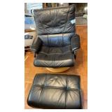 Palliser Leather Chair Swivel /Rocker and Ottaman