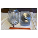 Sun Tea Jar and cookie jar