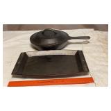 Cast iron lodge fajita skillet and small skillet
