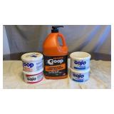 Gojo and goop hand cleaner (3/4 the way full)