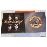 Records-Kiss and Guns-N-Roses