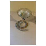 Vintage Blown Glass Tulip Vase w Twisted Stem