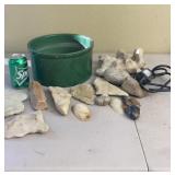 Fountain w pump, Crock made in West Germany,