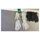 Nice Brown Leather Gloves, Glove Liners