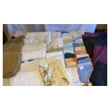 Bath towels, wash cloths, queen bed sheets, hand