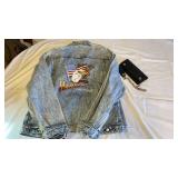 Size Med Harley Davidson Jean Jacket and genuine