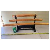 Samurai Swords with Stand (440 Stainless Steel)