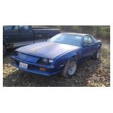 1986 Chevrolet Camero  V8 AT VIN