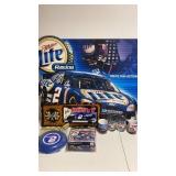 Rusty Wallace signs, cups, flag