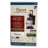 Patriot motion sensing wall light-black finish