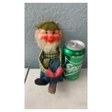 Vintage Rustic Hobo Bearded Elf Knee Hugger Shelf