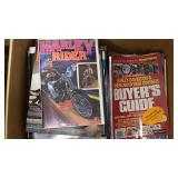Box full of Harley magazines