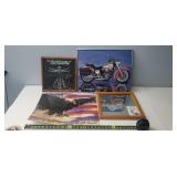 Wall Art Including Harley Davidson