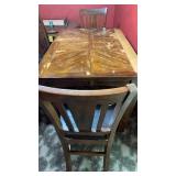 Bar Table, w 4 Chairs, 54 x 36x 36 inches w 1