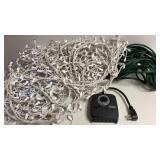 Christmas lights, extension cord and timer