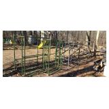 steel shelving units out of a factory for metal