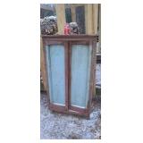 Primitive two door chimney cabinet (rough shape)