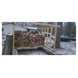 Pickup load of fire wood & rack that it