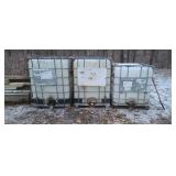3 chemical square tanks.